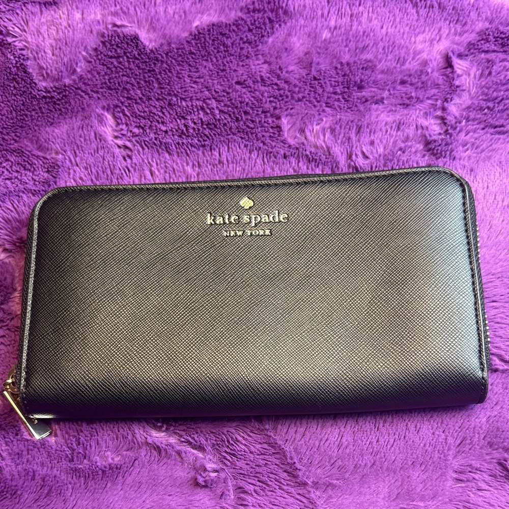Kate Spade Black Saffiano Leather Wallet